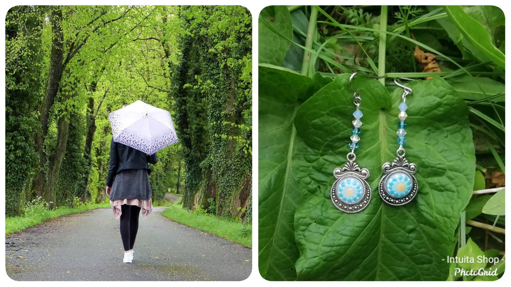 glow-in-the-dark, dot painted jewelry