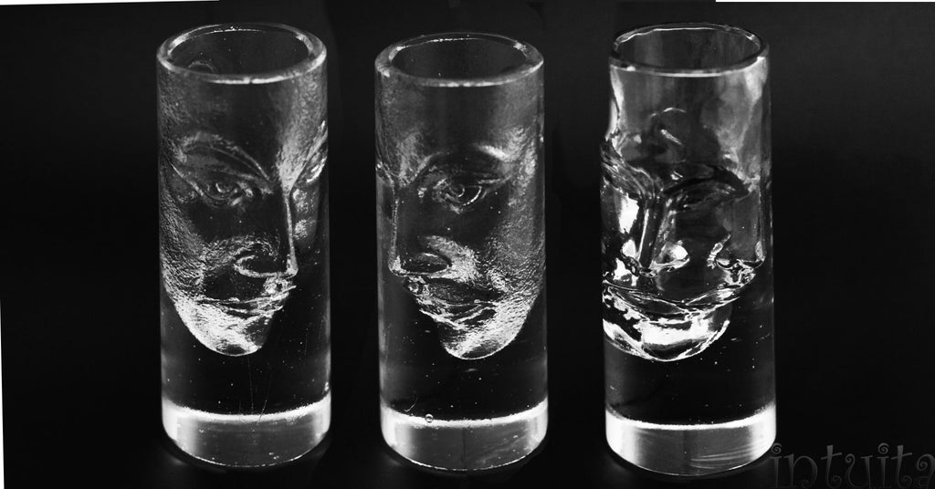 Shotglasses with faces Budapest