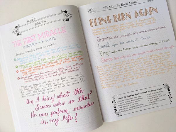 Scripture Journal example page