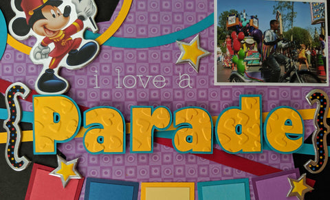 Disneyland Parade scrapbook title