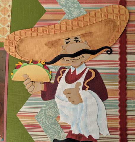 Mexican chef with a taco