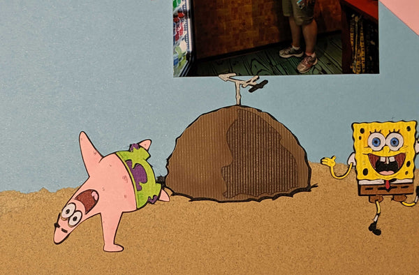 Spongebob and Patrick scrapbook page