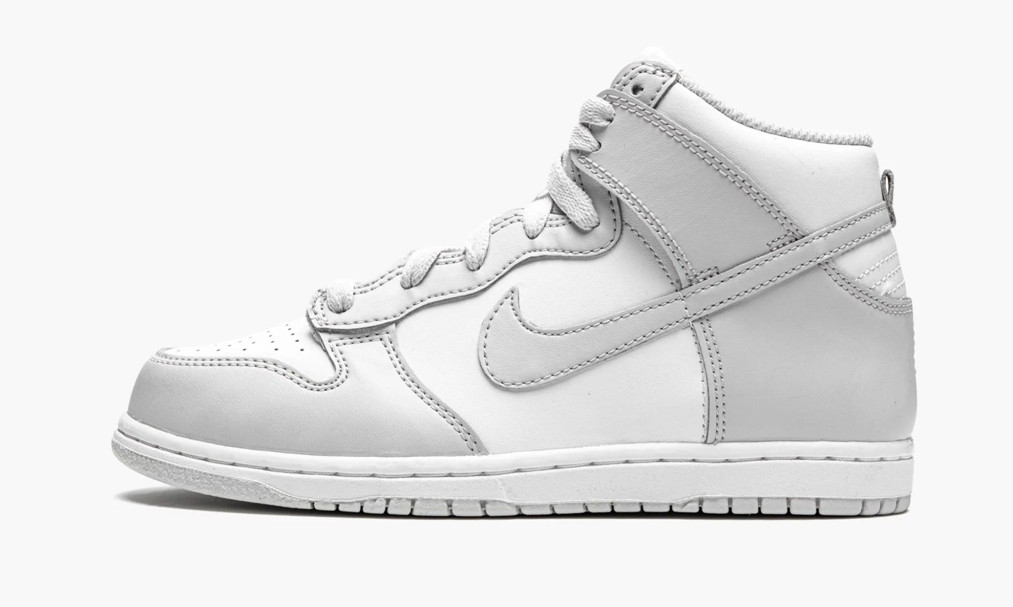 nike dunk hi white vast grey