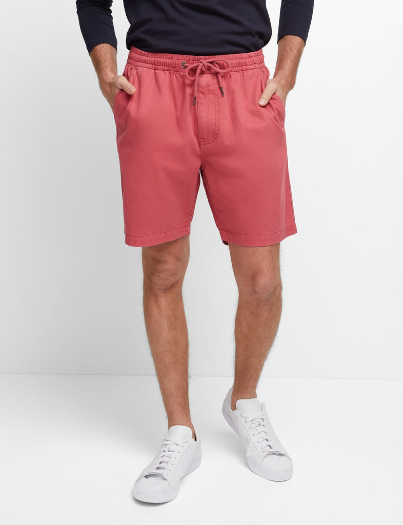 red khaki shorts