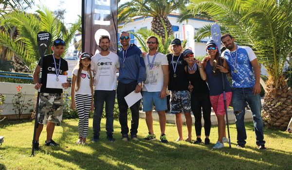 Cohete Race R1 Corinth Canal Medals Team