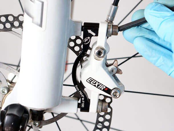 removing avid elixir brake calliper from fork frame