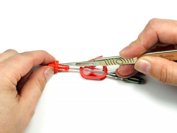 removing luer adaptrer from bleed fitting avid sram knife