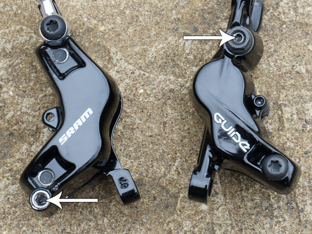 new sram s4 brake calliper vs old style bleed port