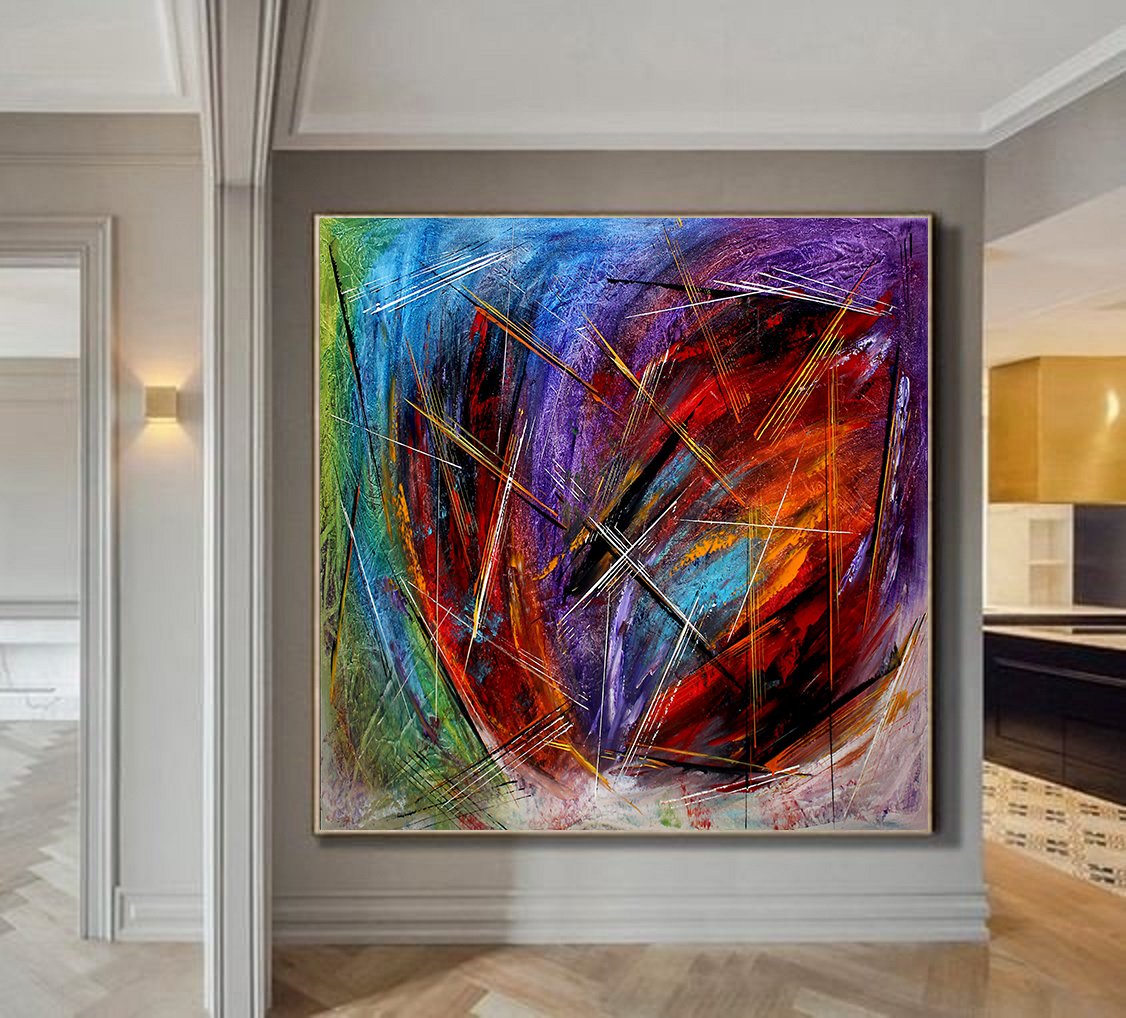 Abstract Wall Art Oil Painting Large Canvas For Luxury Home Decor