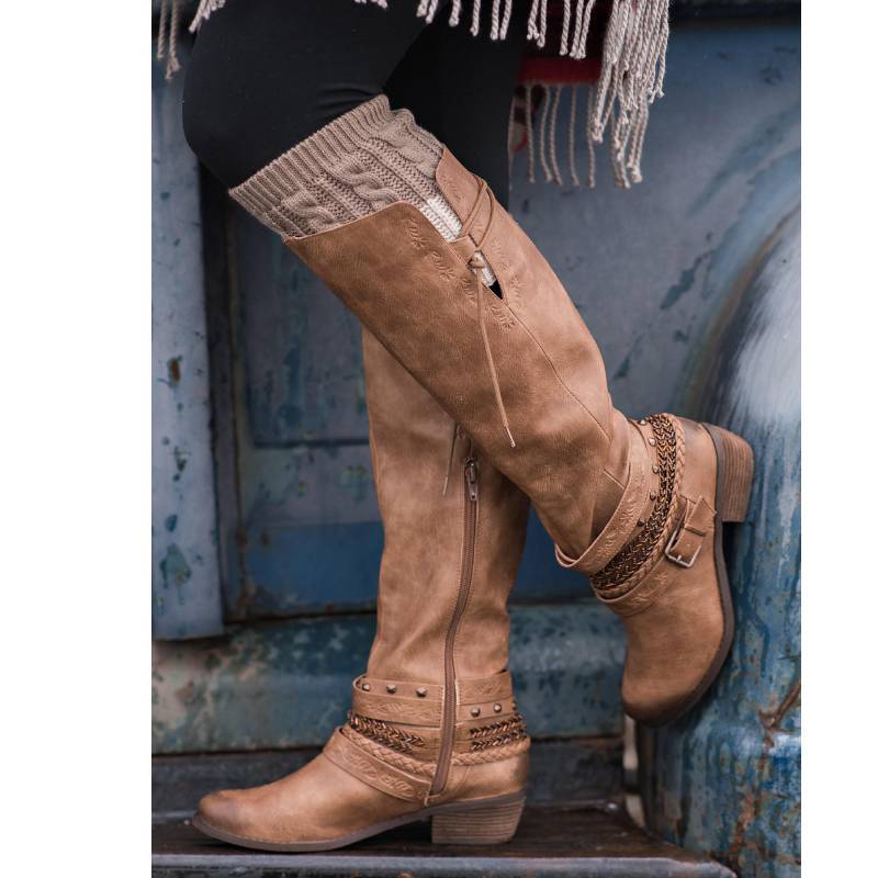 women's casual mid calf boots