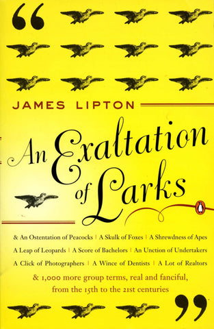 An Exaltation of Larks by James Lipton on Amazon