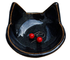 Black Cat Ring Dish for College Back to School Decor