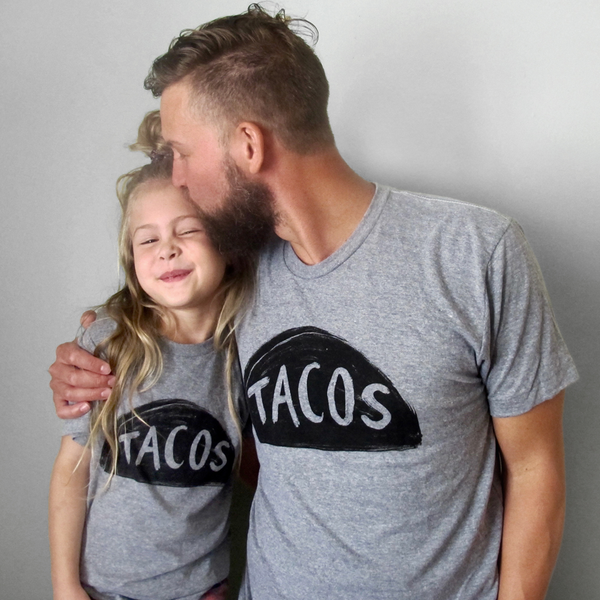 Matching Father Daughter Taco Shirts - funny dad gift from kids!