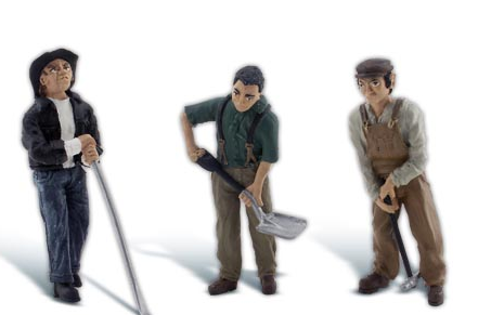 Scenic Accents 3 people Woodland Scenics G Scale #2562 Rail Workers 