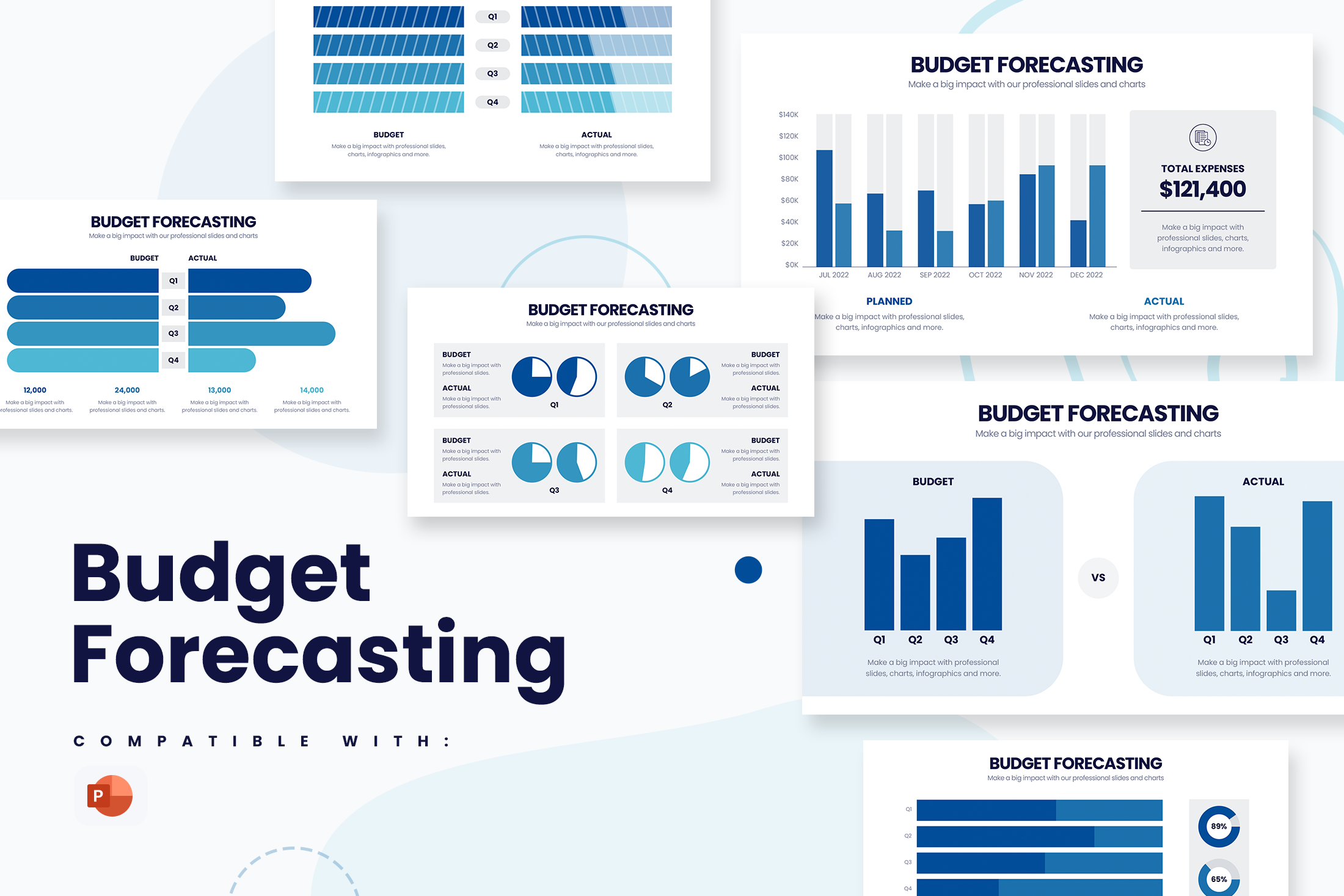 Budget Forecasting Powerpoint Infographic Template Slidewalla