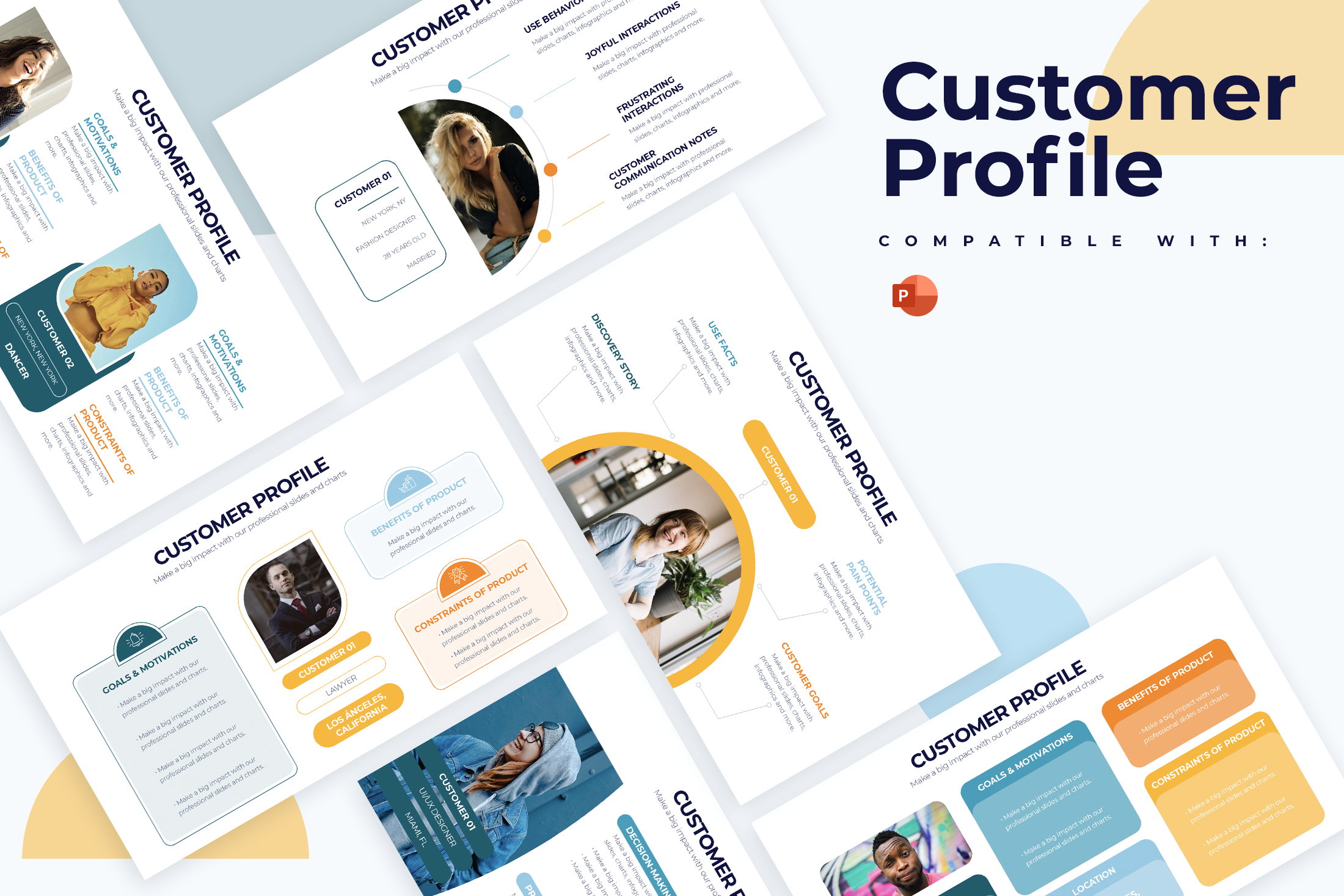 customer-profile-infographic-powerpoint-template-slidewalla