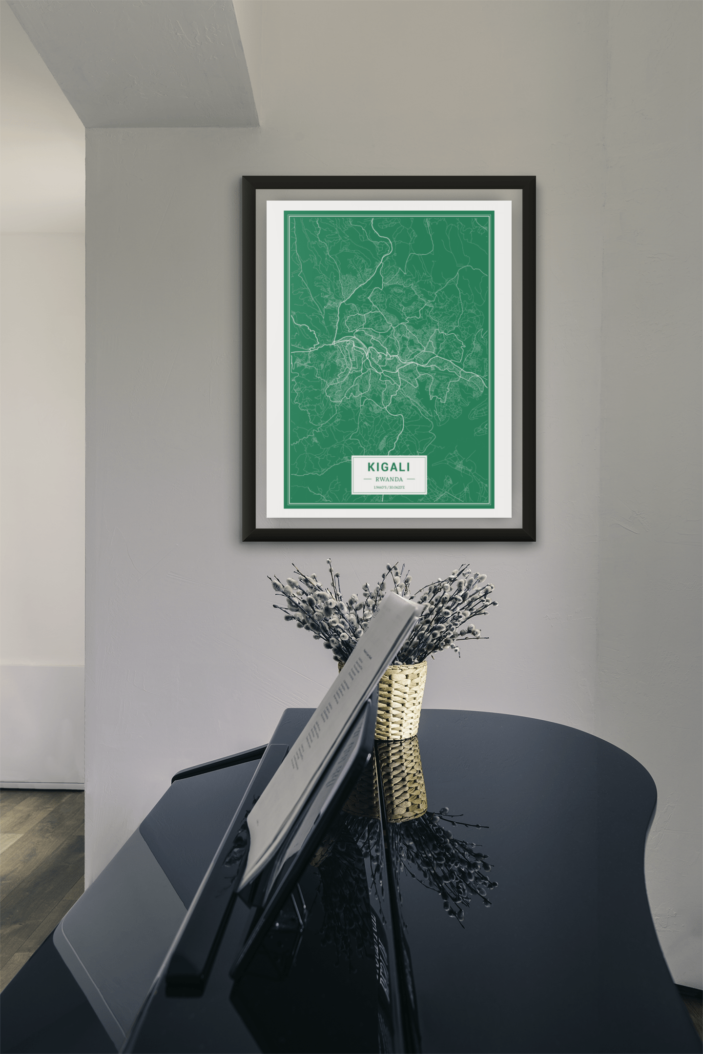 Kigala - Rwanda Map Print