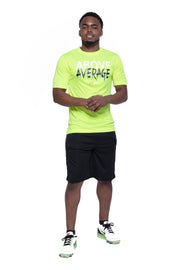 Above Average Short Sleeve Neon Green (Performance Tee)