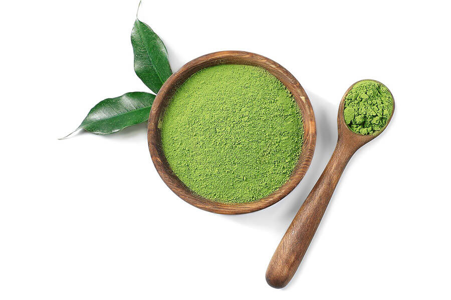 green tea powder