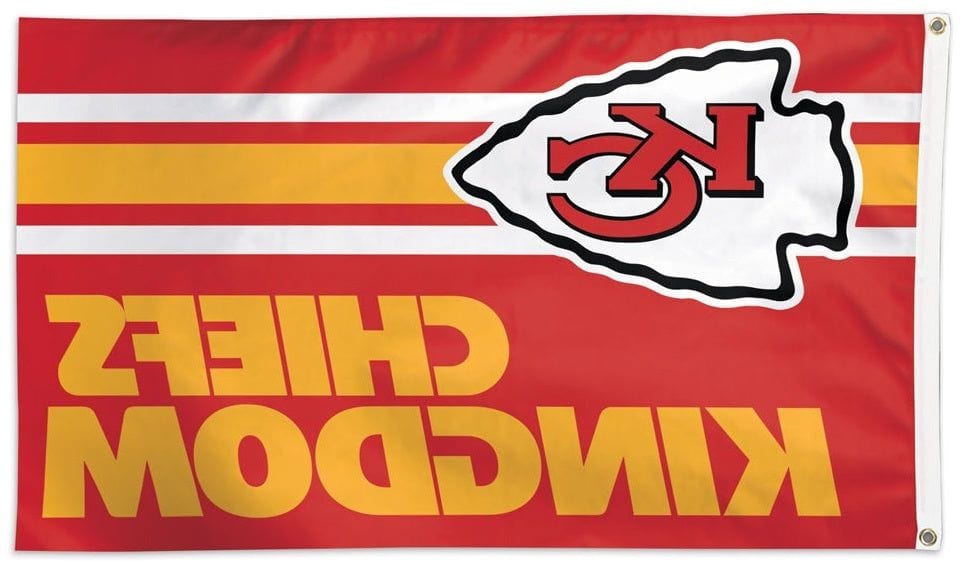 Kansas City Chiefs Flag 3x5 Chiefs Kingdom NFL Heartland Flags