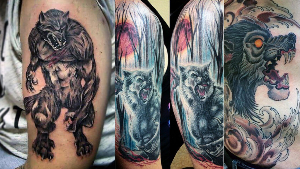 tatouage loup garou