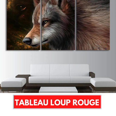 Cadre loup Rouge