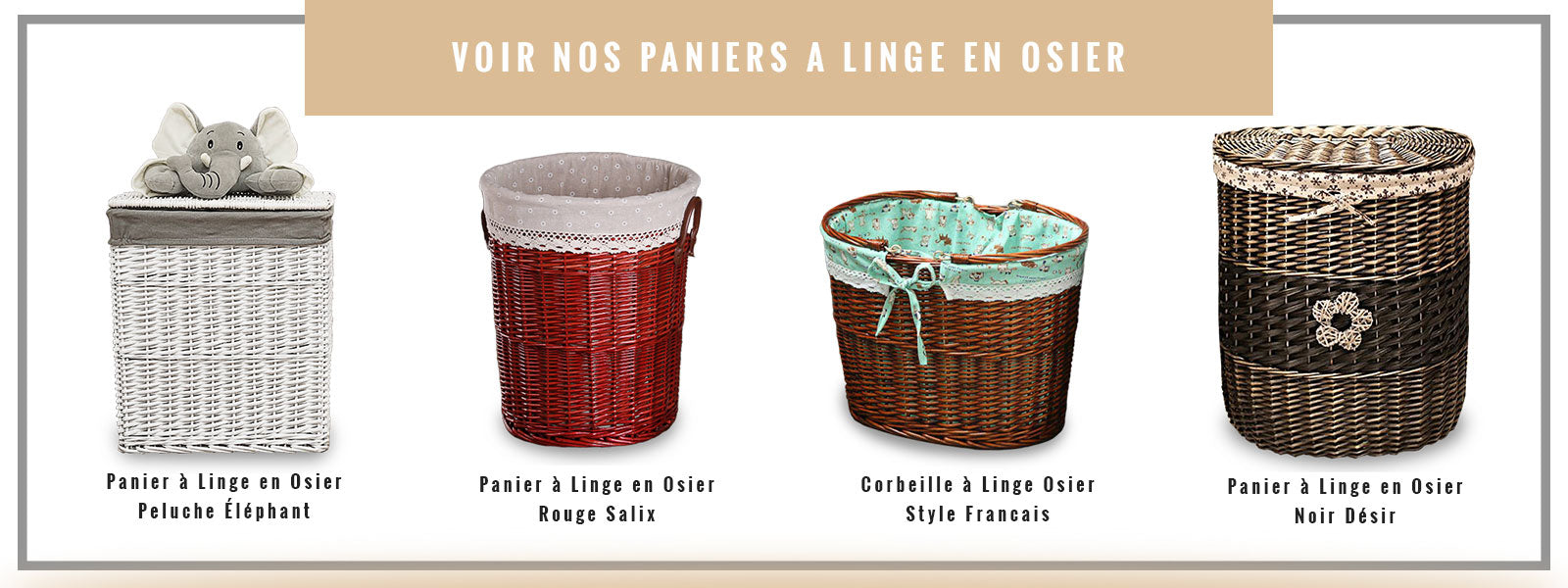 Collection panier à linge osier