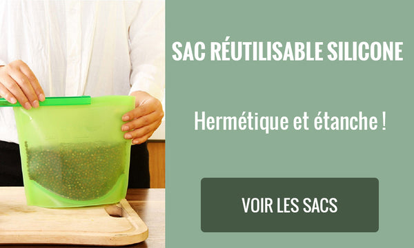 Sac réutilisable silicone