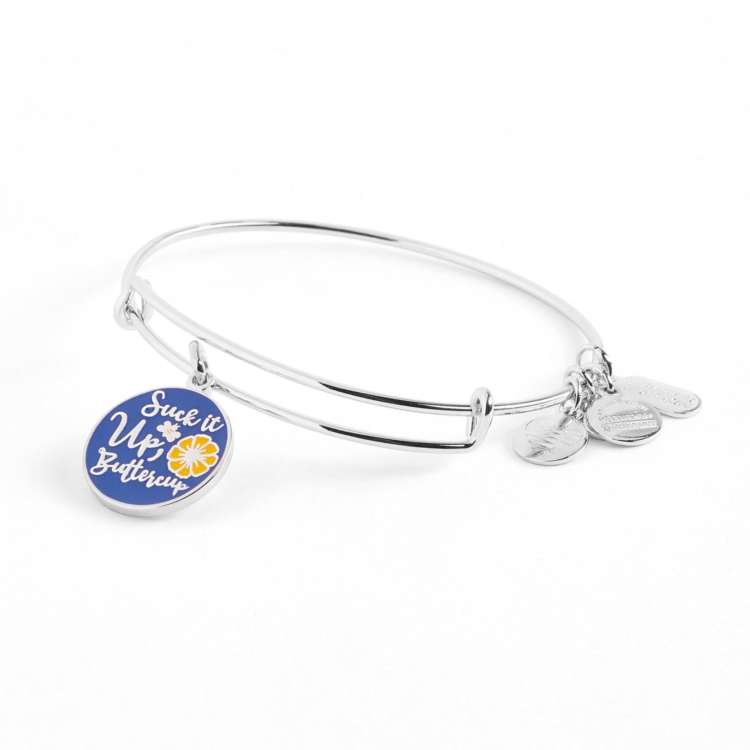 'Suck It Up Buttercup' Charm Bangle Bracelet