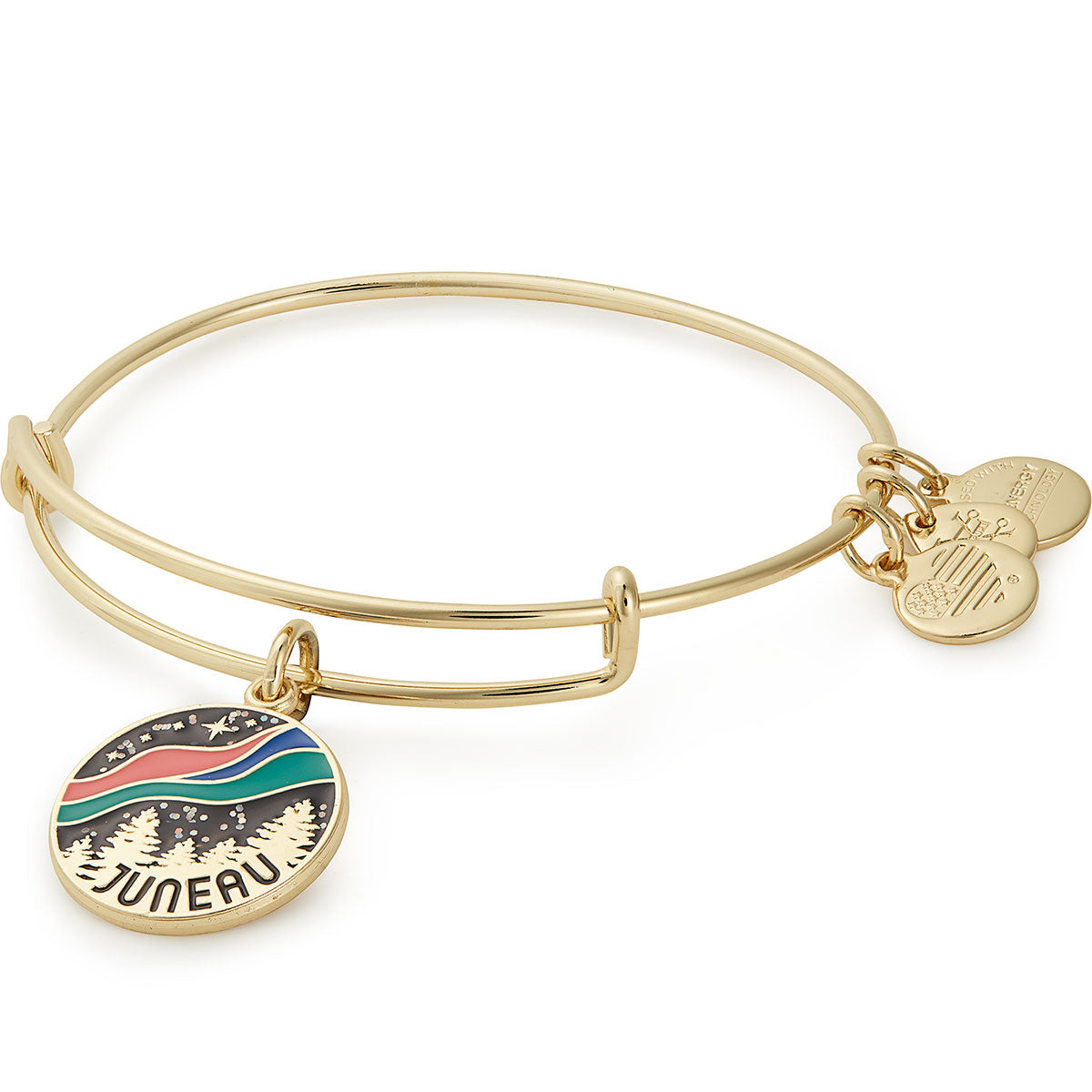 Juneau,  Alaska Charm Bangle Bracelet