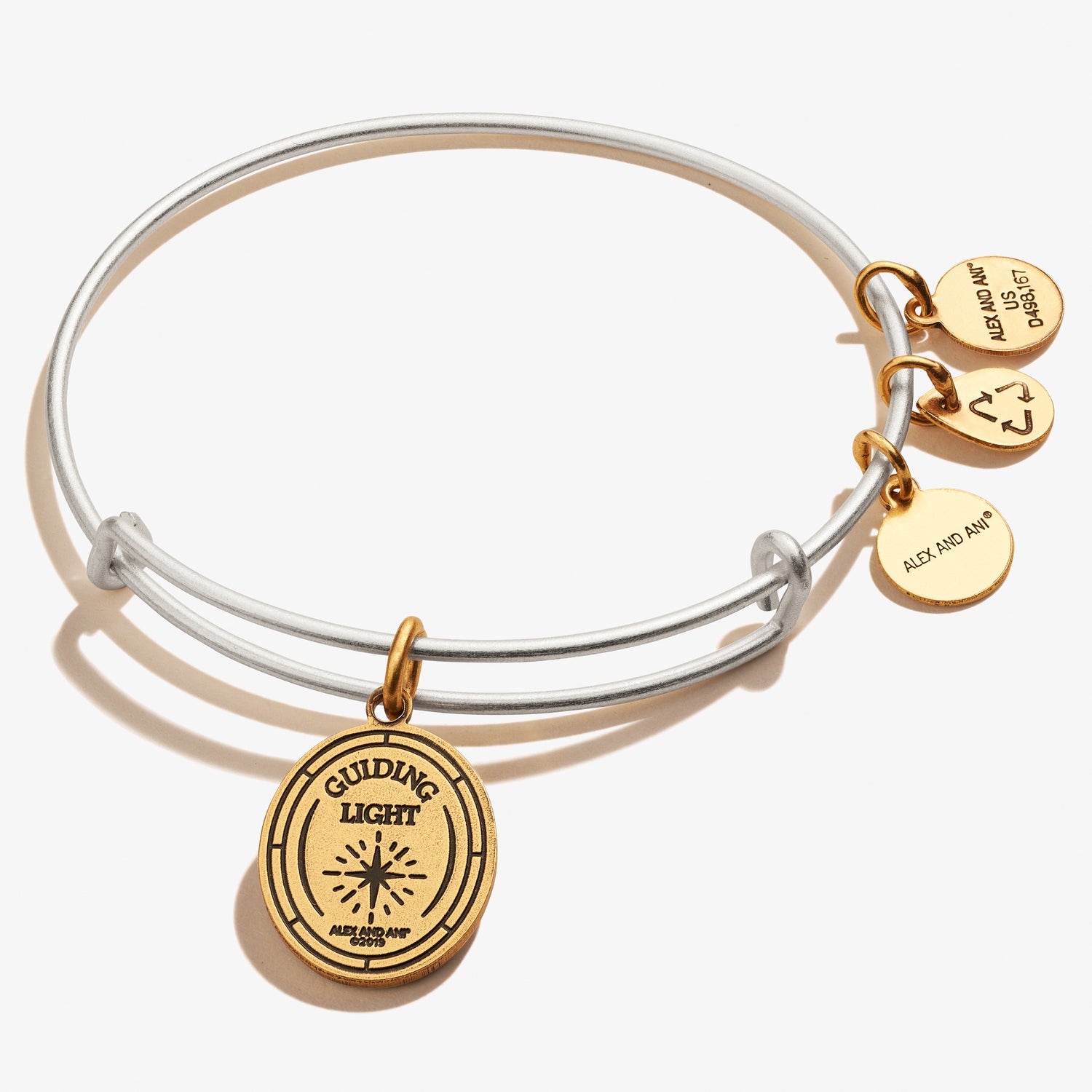 Guardian Angel Symbol Charm Bangle