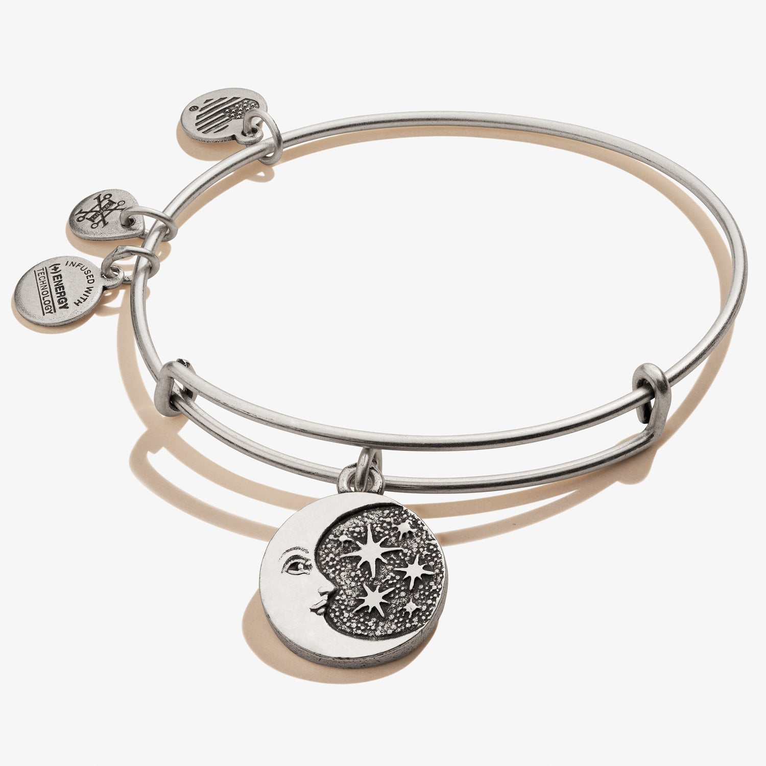 Moon + Star Charm Bangle