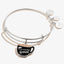 Caffeine Queen' Coffee Mug Charm Bangle, Shiny Silver, Alex and Ani