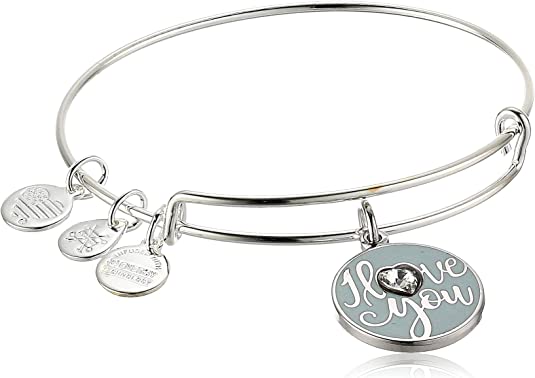 'I Love You' Charm Bangle Bracelet, Color Infusion