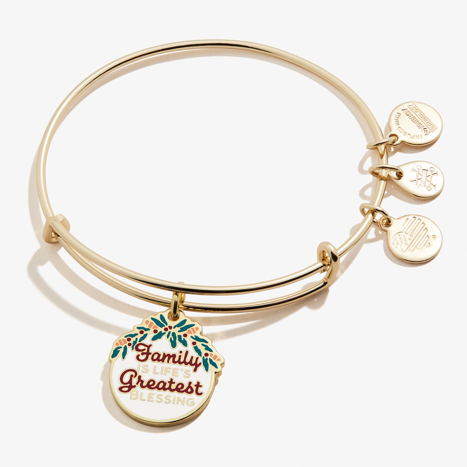 'Family is Life's Greatest Blessing' Charm Bangle