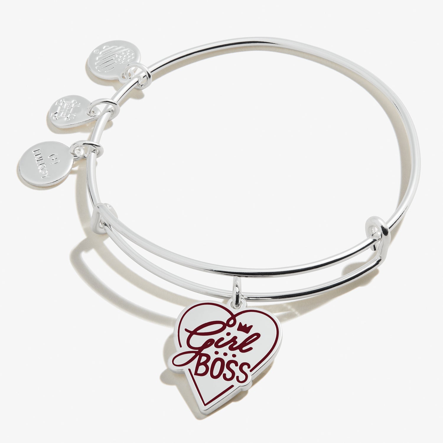 'Girl Boss' Charm Bangle Bracelet