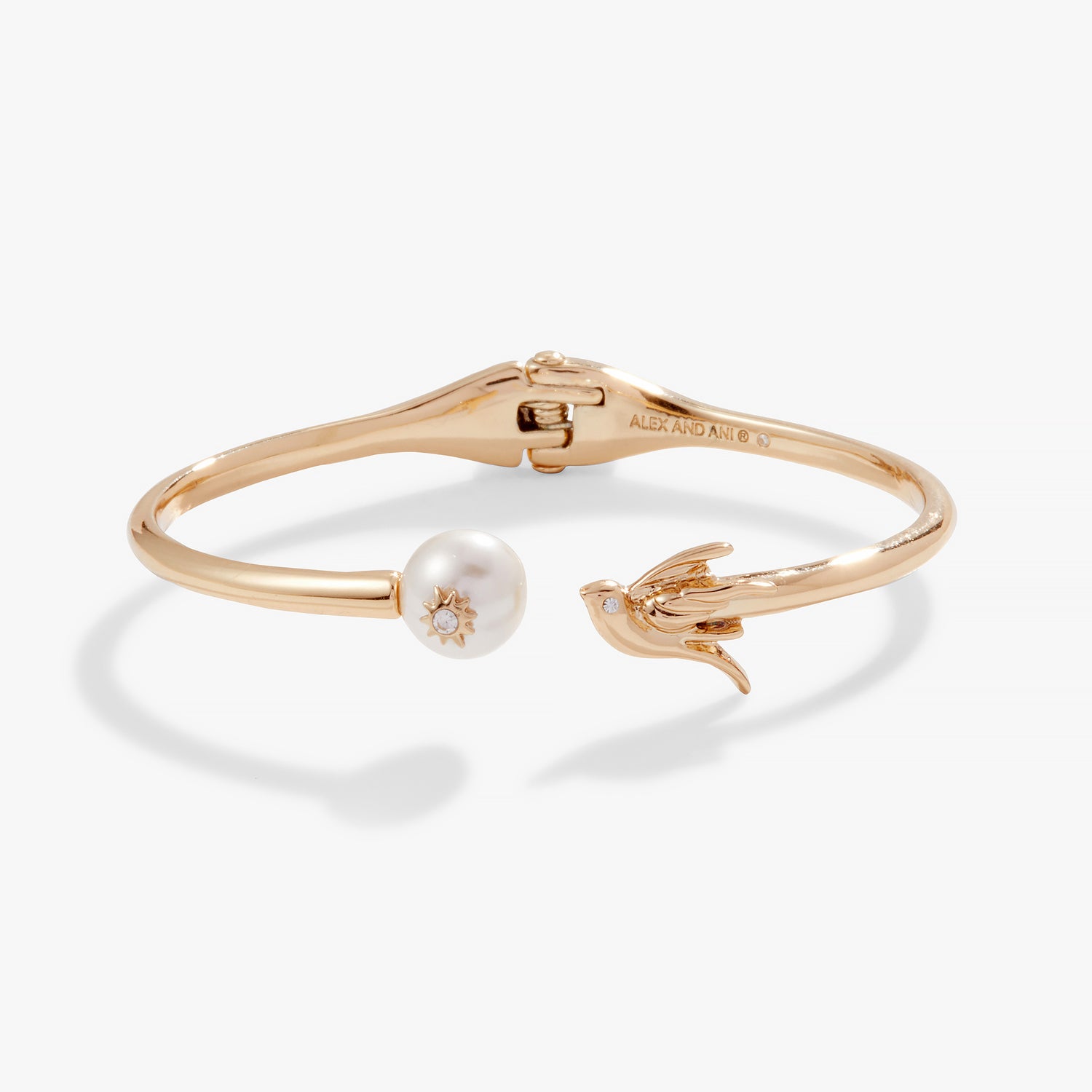 Bird + Pearl Cuff Bracelet