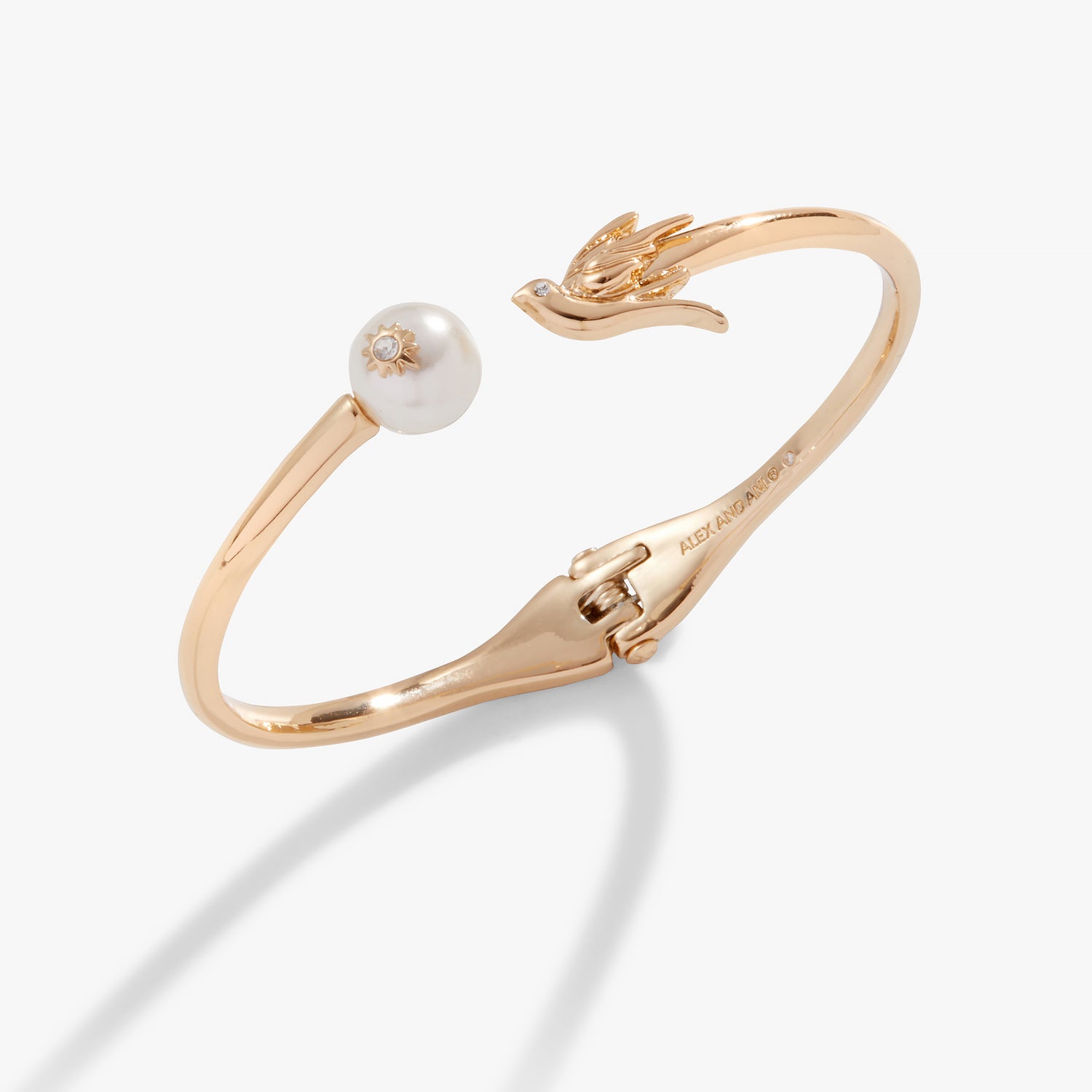 Bird + Pearl Cuff Bracelet