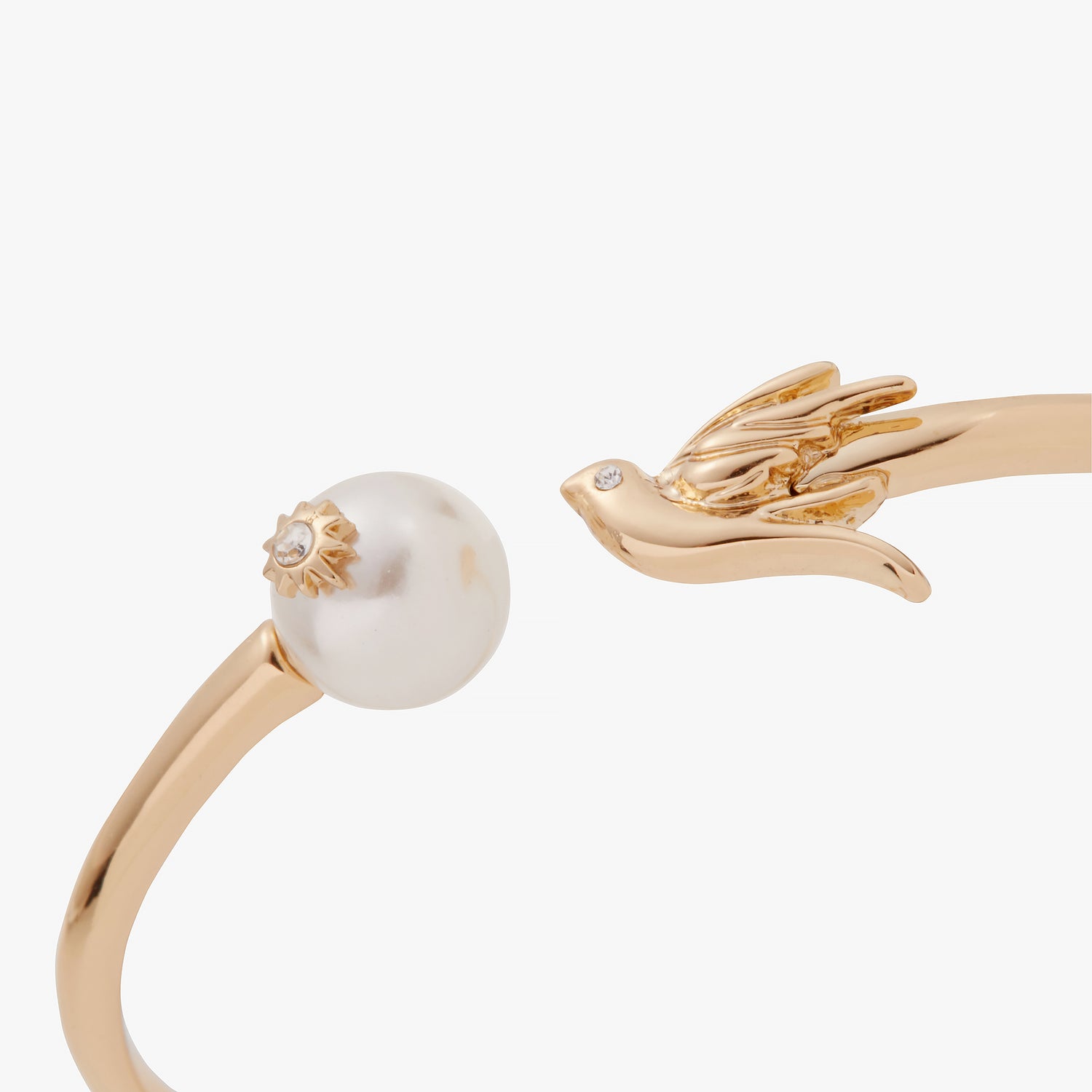 Bird + Pearl Cuff Bracelet
