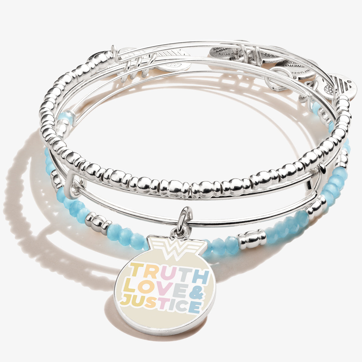 Wonder Woman™ 'Truth', 'Love' & 'Justice' Bracelets, Set of 3