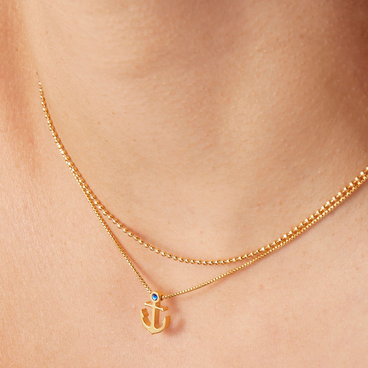 Anchor of the Sea Layered Necklace Set