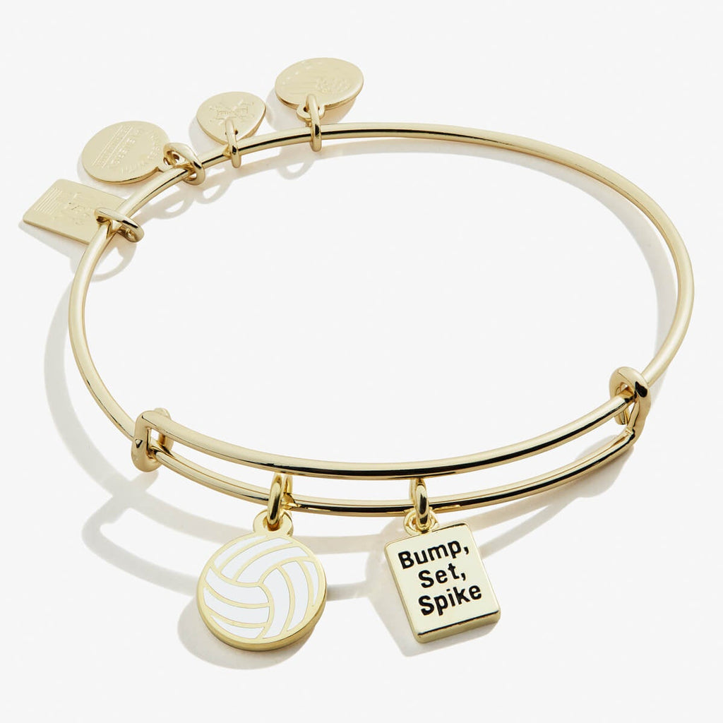 Personalize With Player Number & Team Colors Volleyball Bangle Bracelet 
