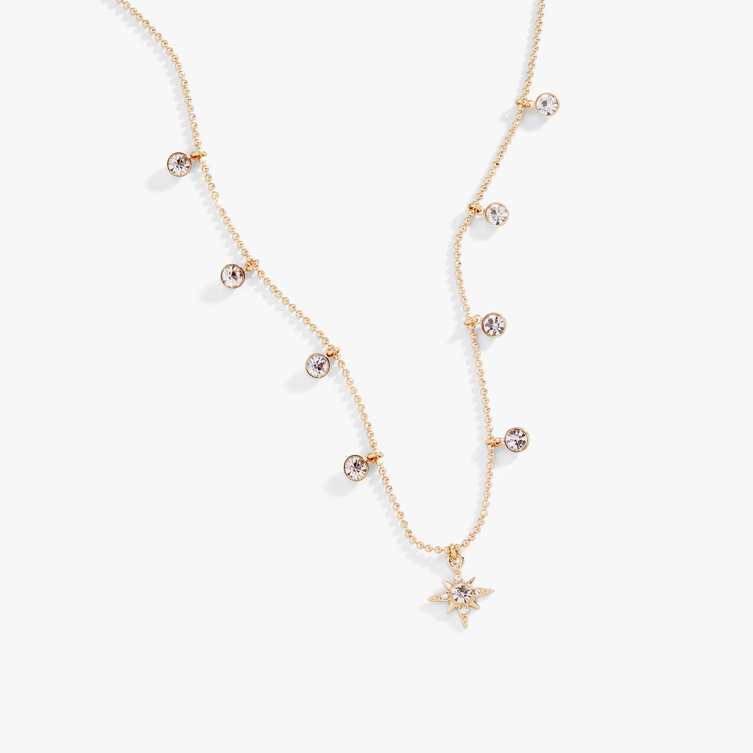 Crystal Star Drop Necklace
