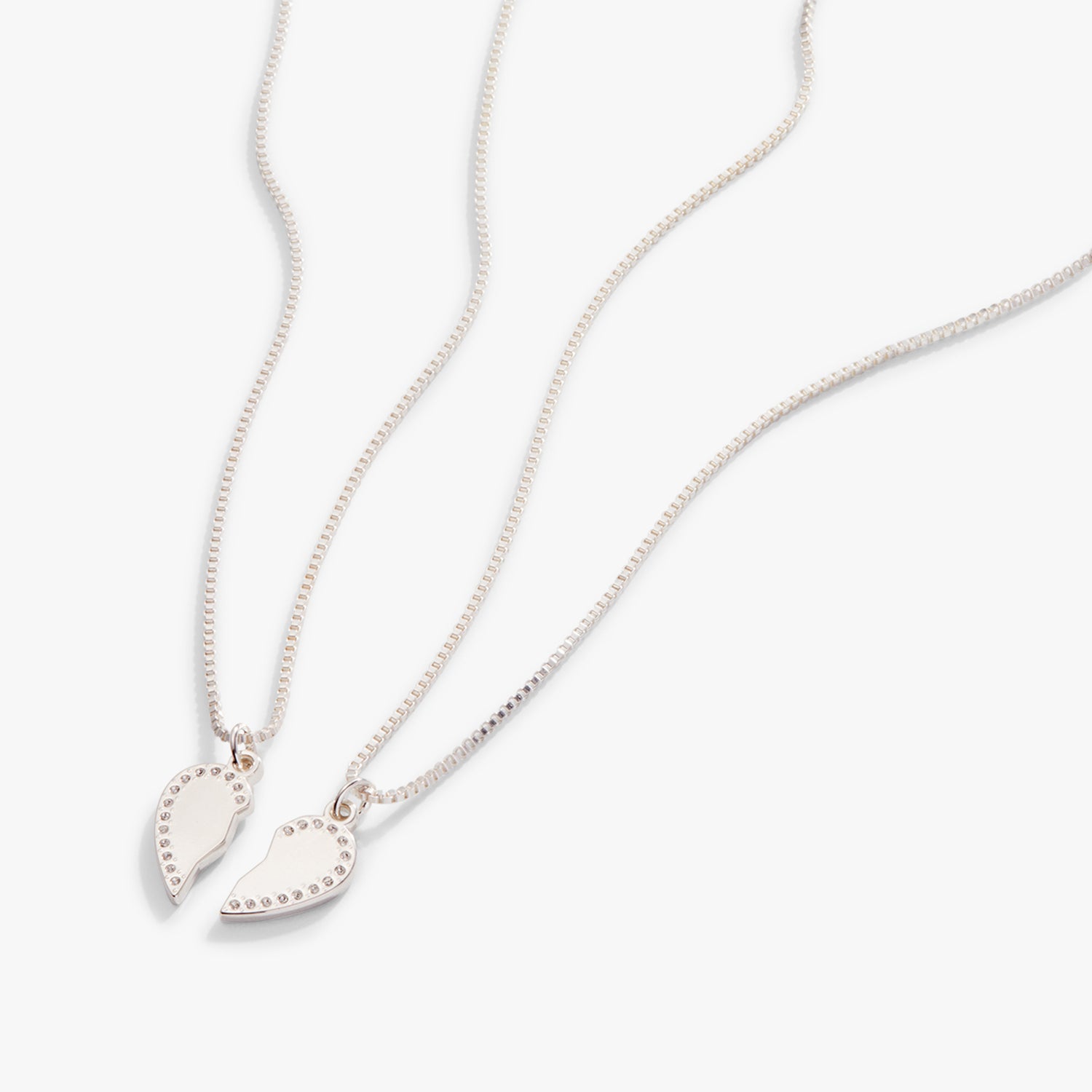 Layering Necklaces Pack Pendant Broken Friend Bracelet Set Heart Necklace  in Partner Necklaces Pendants