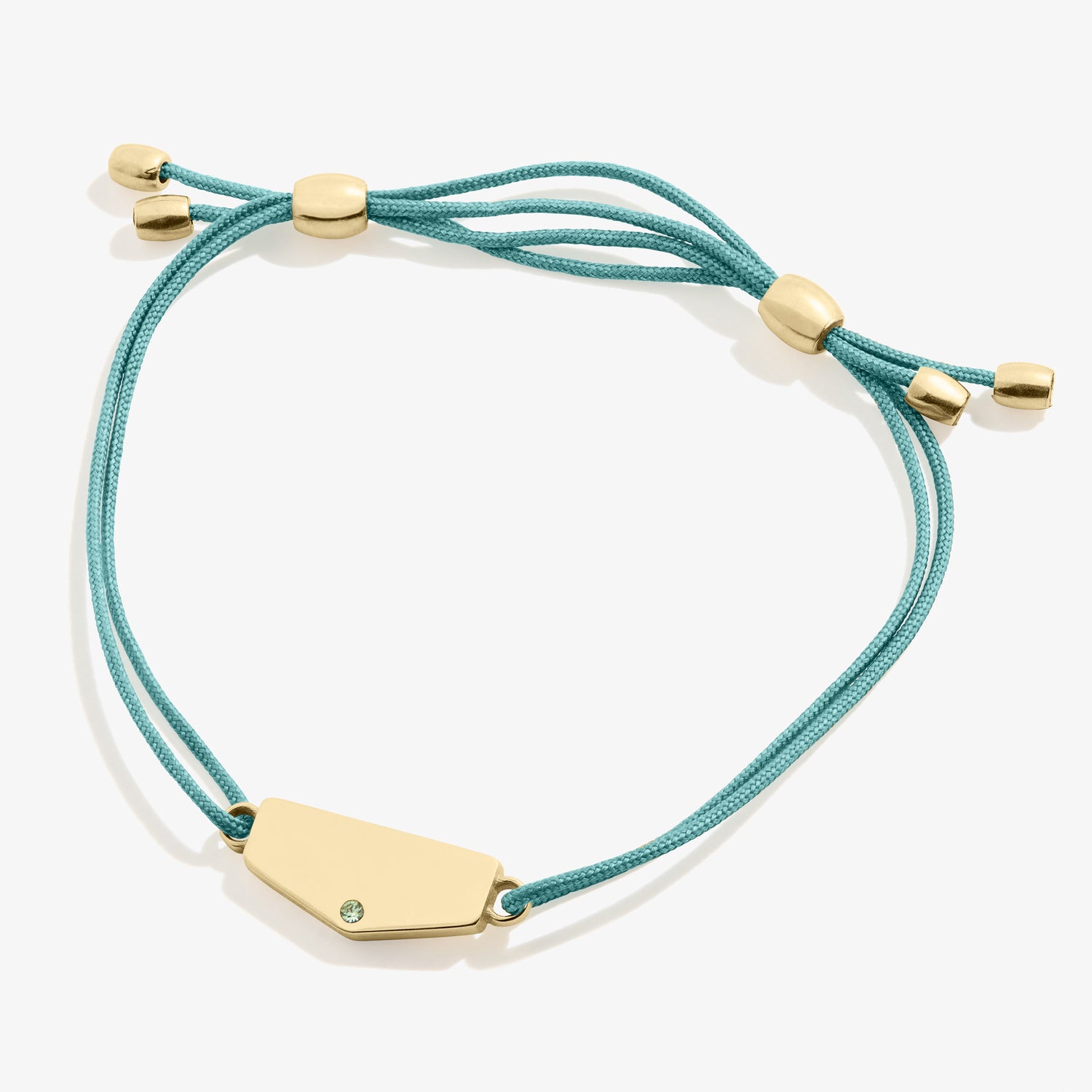 Engravable Shield Cord Bracelet, Poseidon