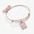 'Family is the Heart of a Home' Charm Bangle Bracelet