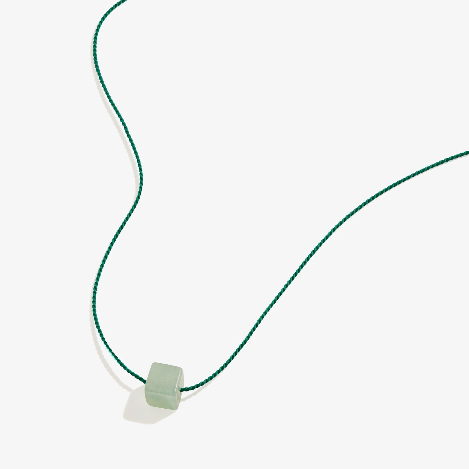 Green Aventurine Gemstone Cord Necklace