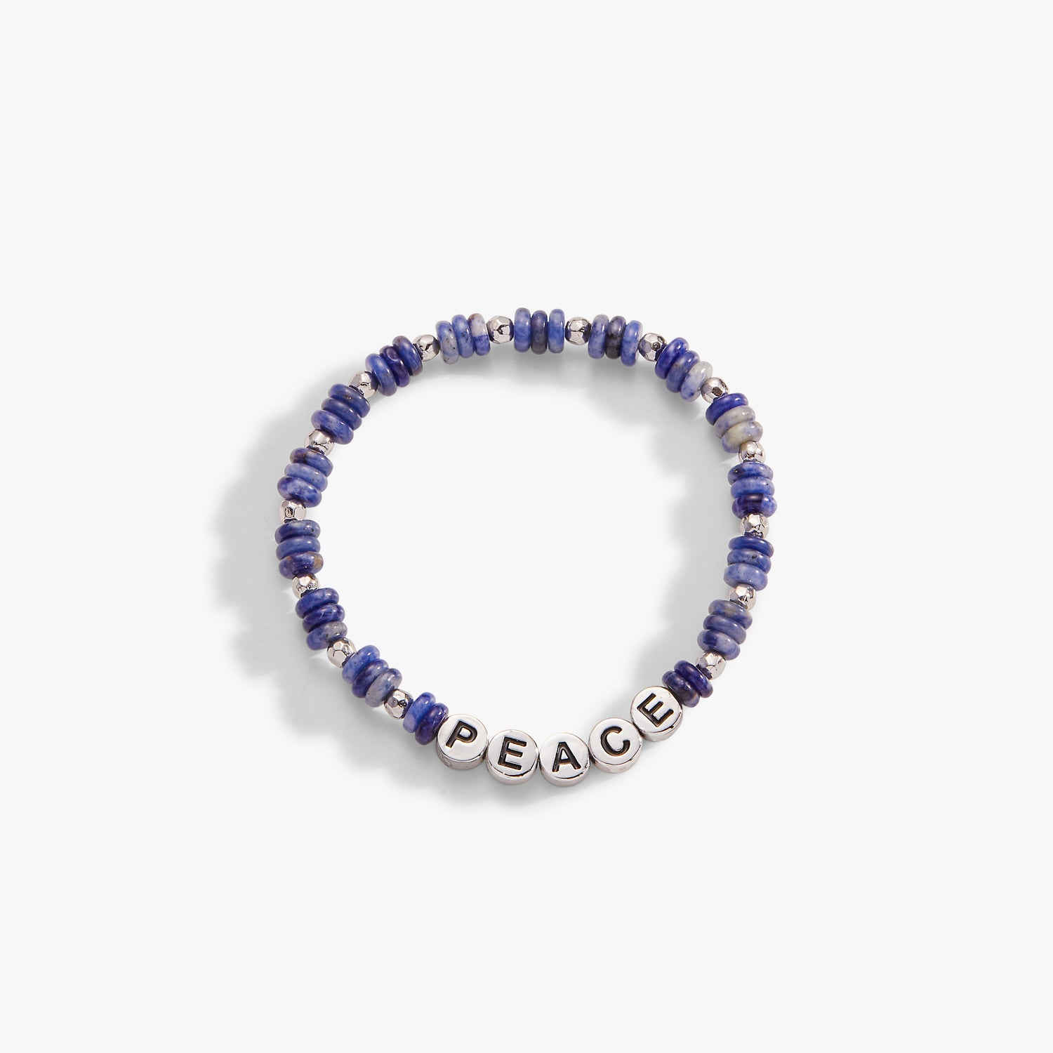 'Peace' Sodalite Stretch Bracelet