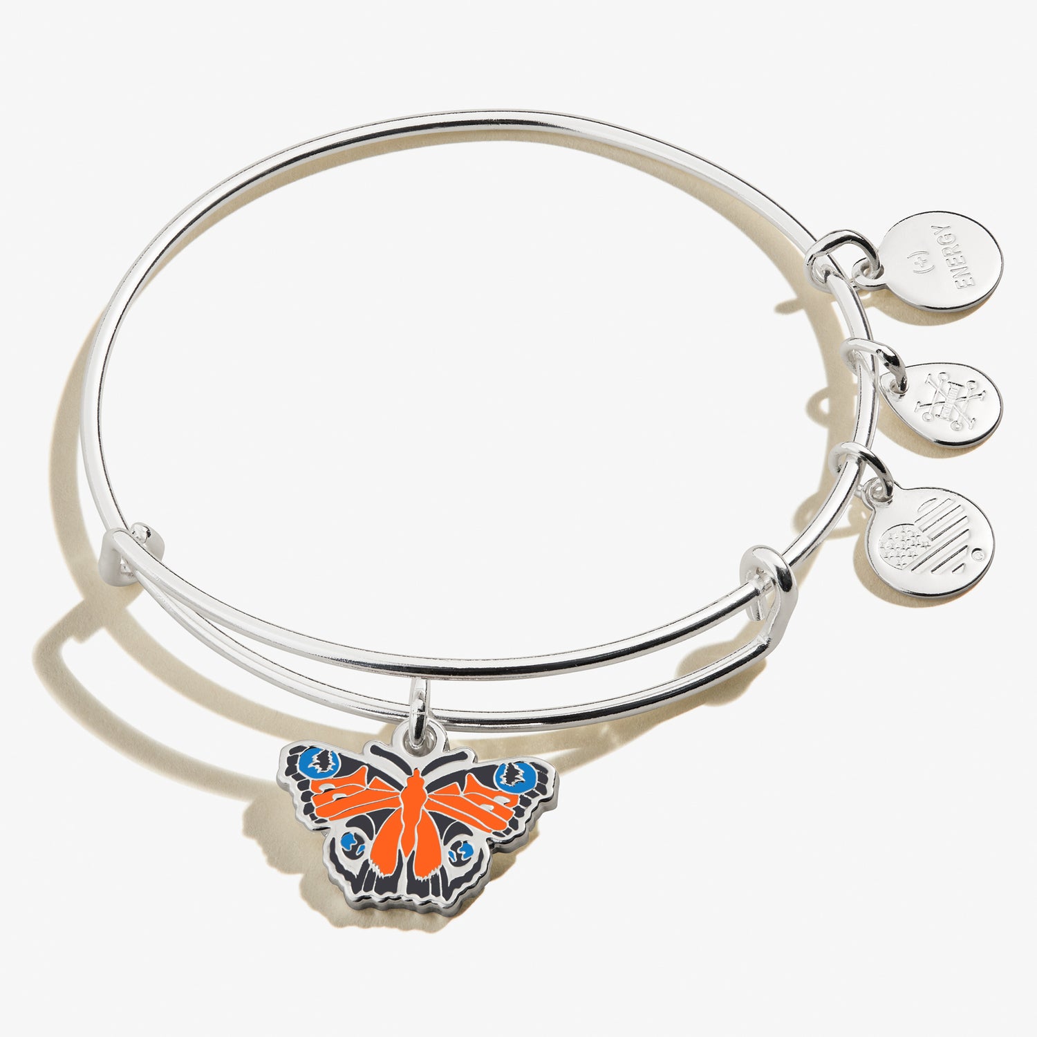 Peacock Butterfly Charm Bangle