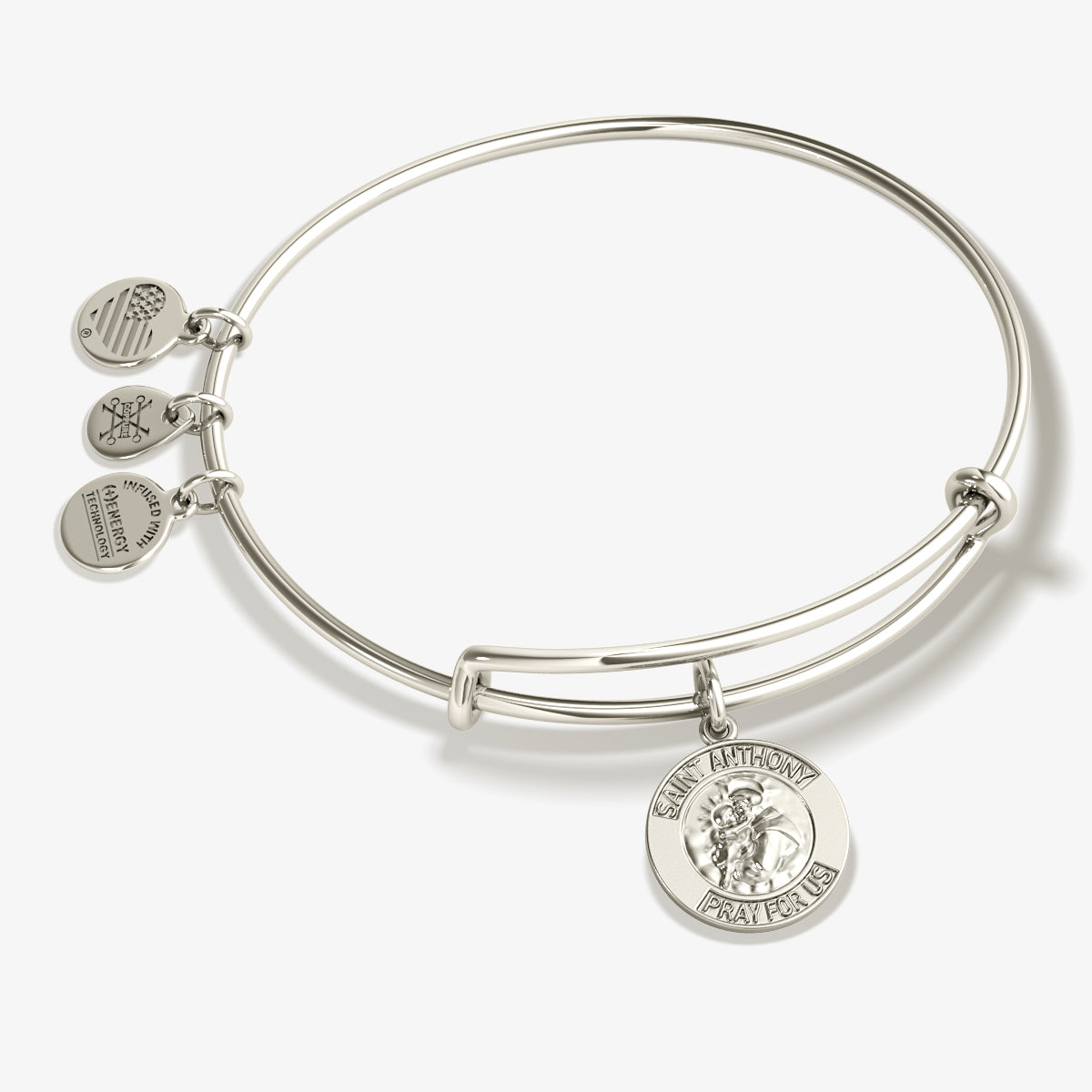 St. Anthony Charm Bangle Bracelet